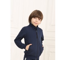 Джемпер(бомбер) школьный для мальчика,тёмно-синий 84294-МОШ21