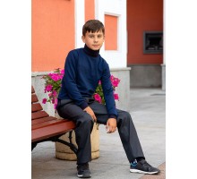 Синий школьный джемпер для мальчика 80822-МШ19